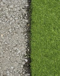 Sodding contrasting outdoor texture design