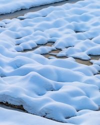 ground covered in the snow under sunlight in croatia in zagreb